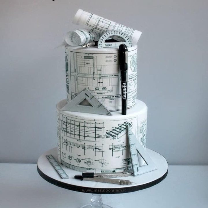 کیک تولد مهندس