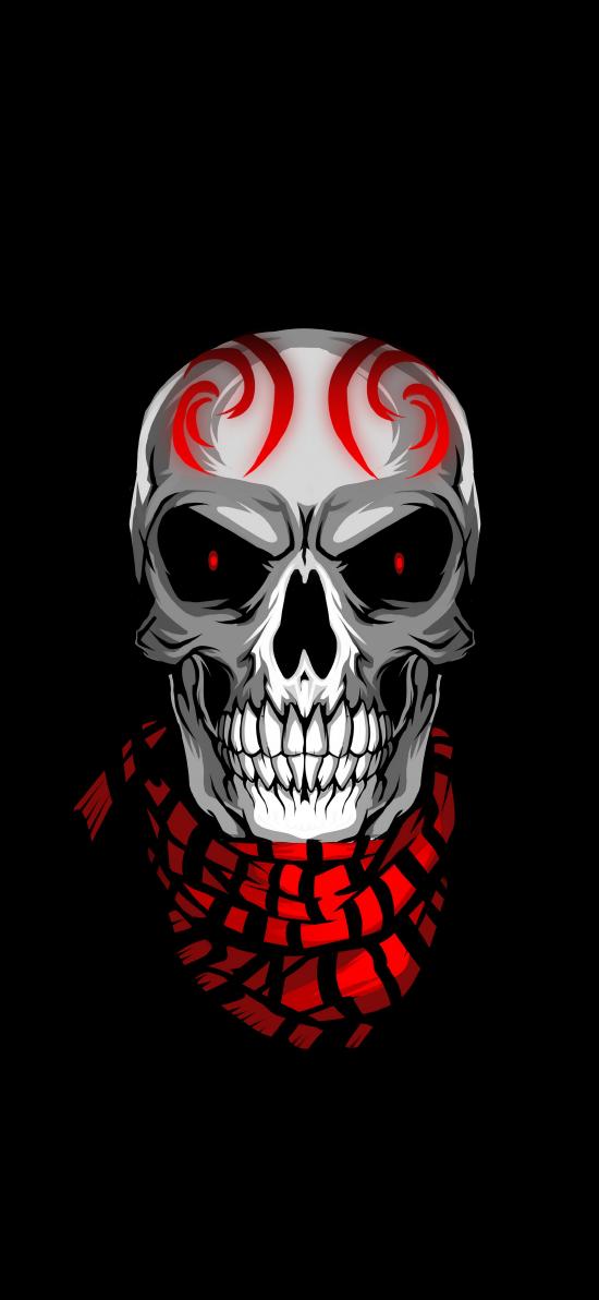 عکس سه بعدی ترسناک آبی قرمز