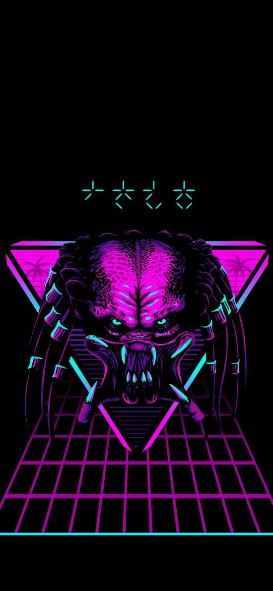  عکس سه بعدی ترسناک آبی قرمز