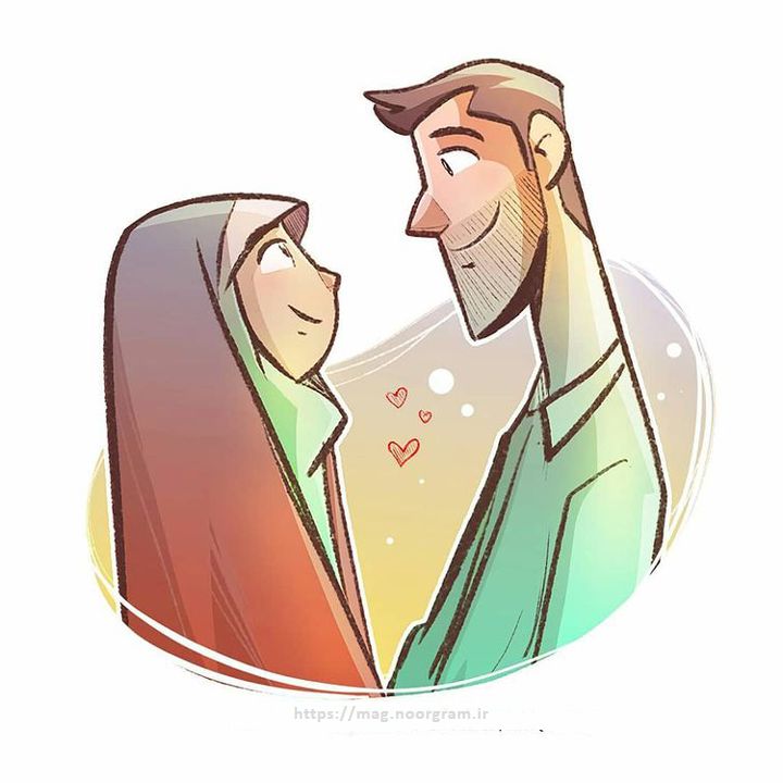 عکس پروفایل عاشقانه مذهبی کارتونی