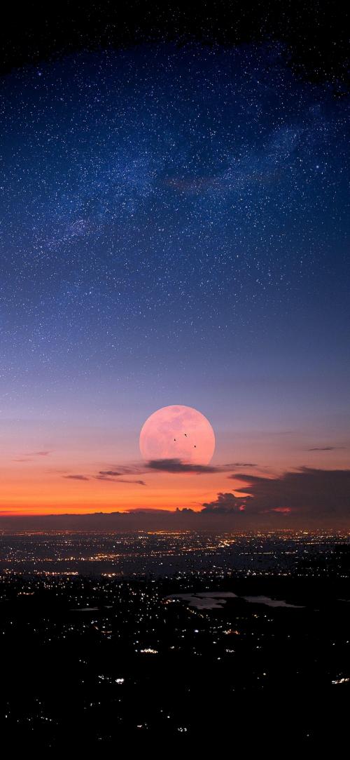 عکس پس زمینه ماه کامل