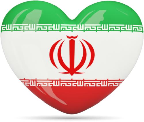 تصویر قلبی پرچم ایران png