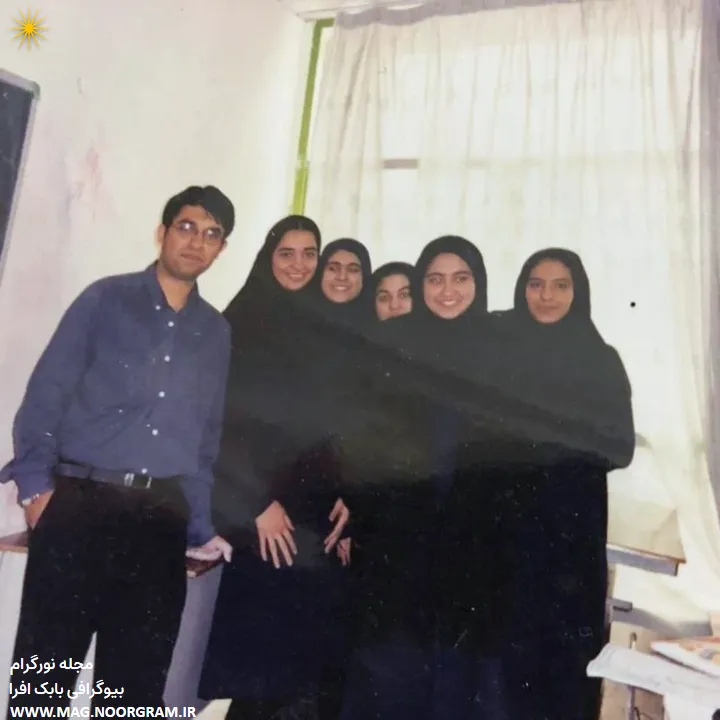 عکس جوانی بابک افرا