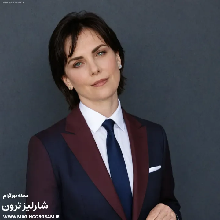 شارلیز ترون مو مشکی